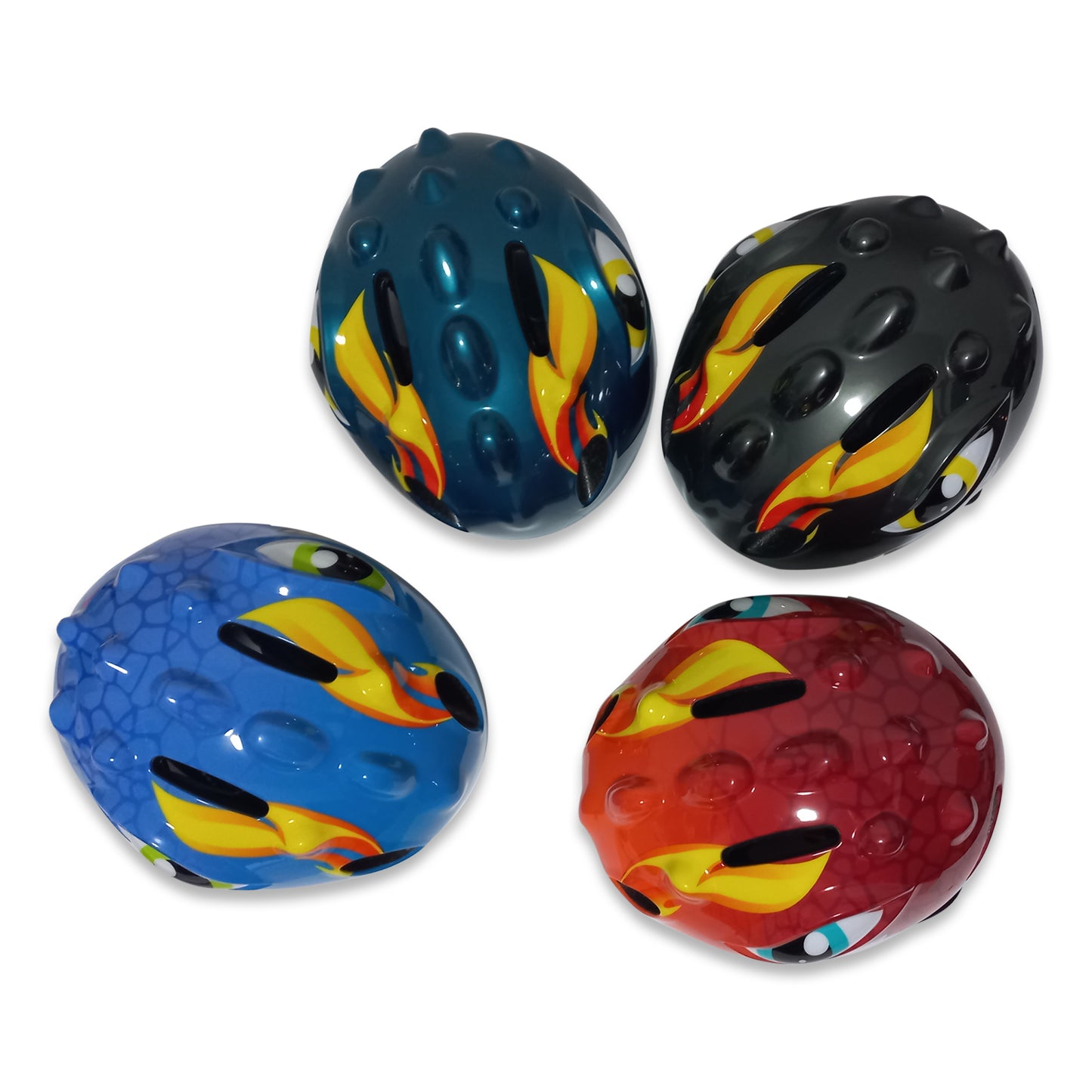 Fietshelm Kinderen jongens Groen - Kinderhelm Dino XS 46/51cm