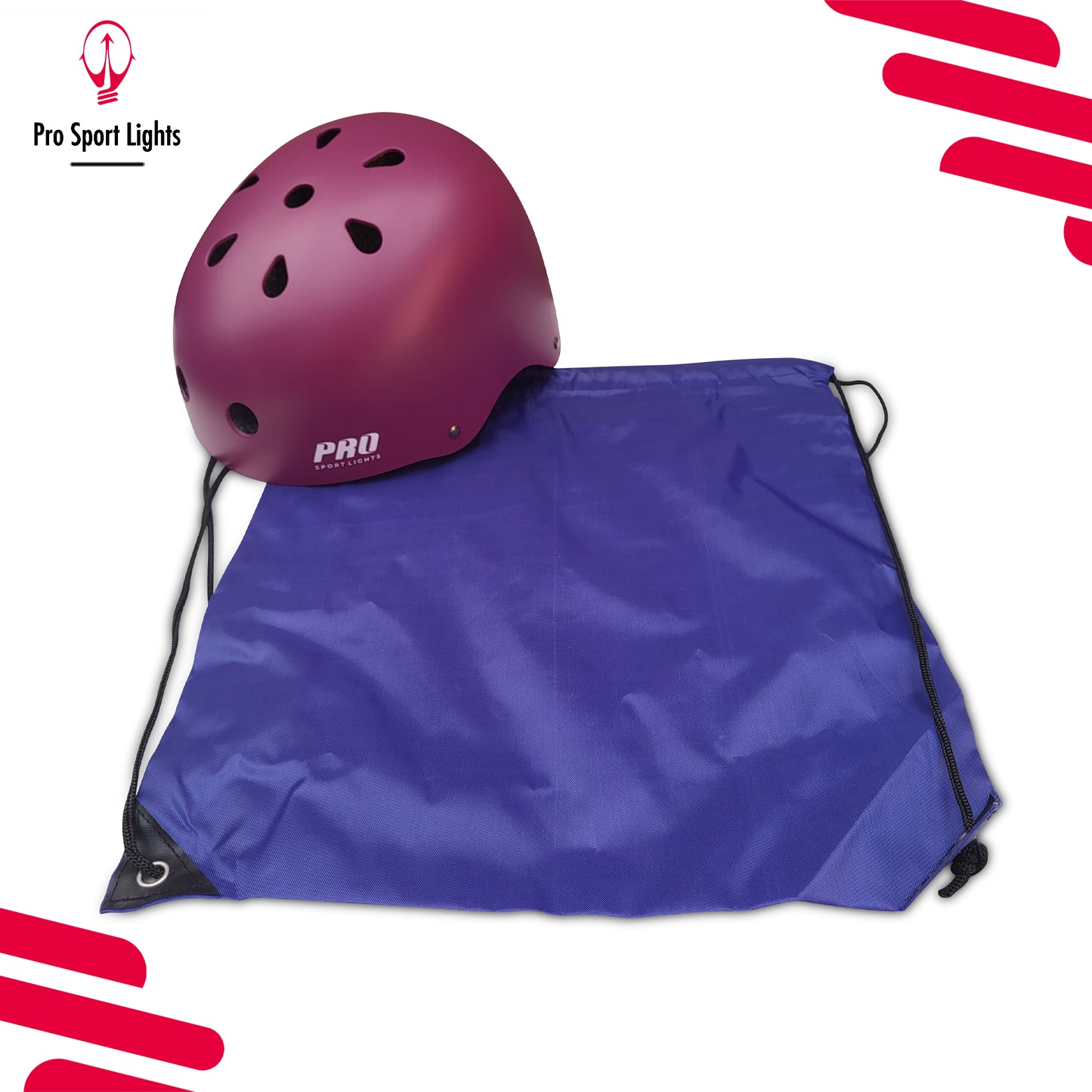 Fietshelm Pro Sport Lights Kinderen Skate - Paars