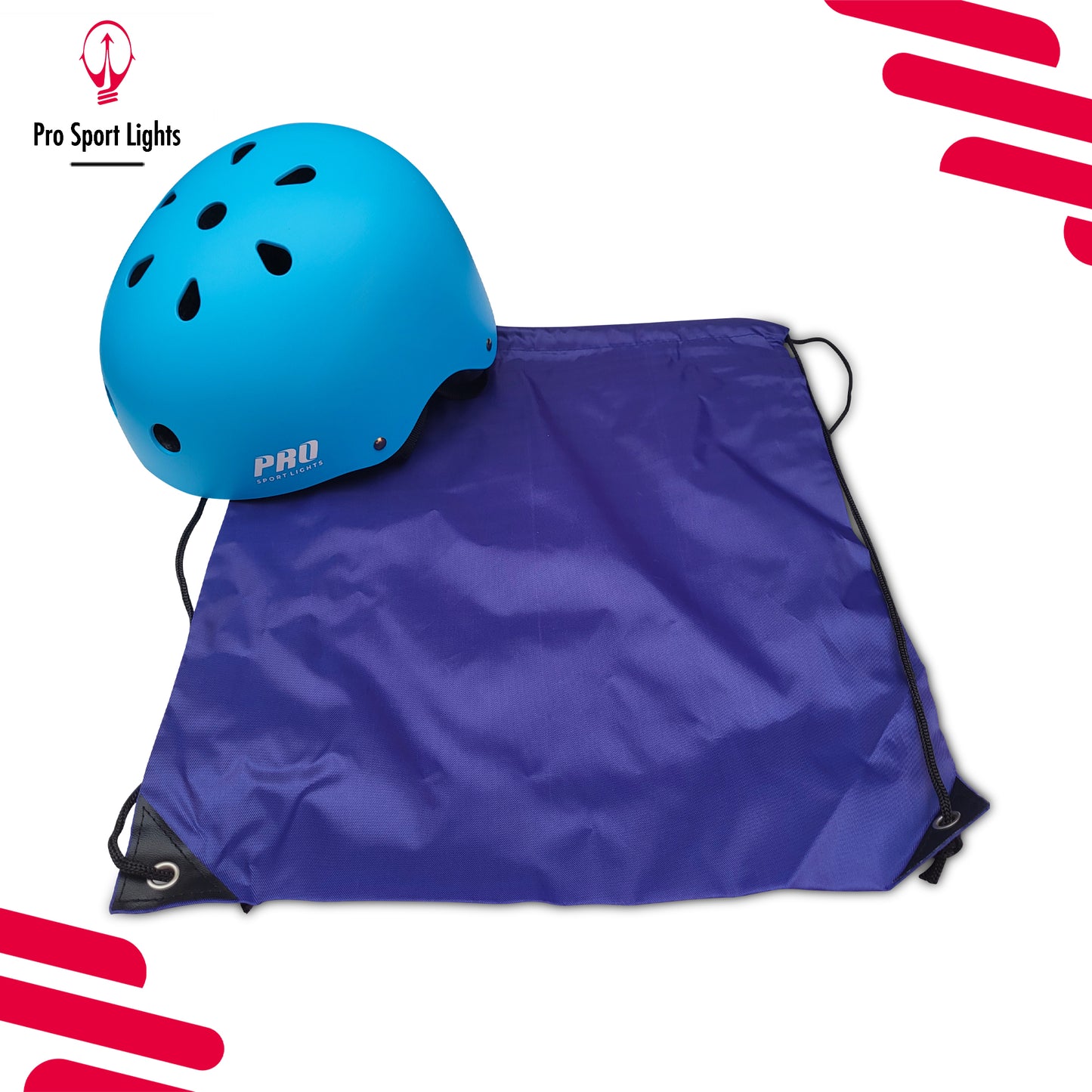 Fietshelm Pro Sport Lights Kinderen Skate - Blauw