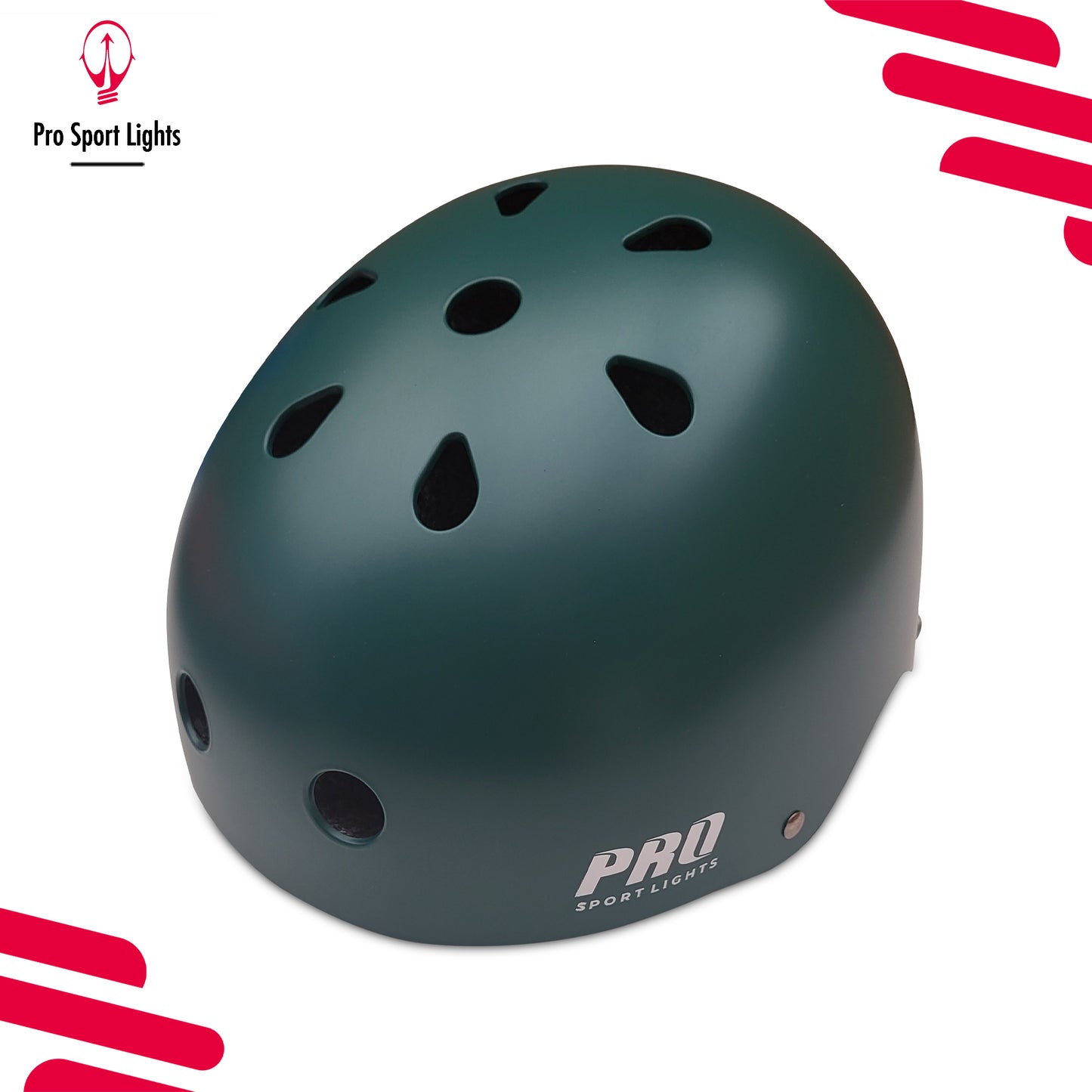 Fietshelm Pro Sport Lights Kinderen Skate - Army Green