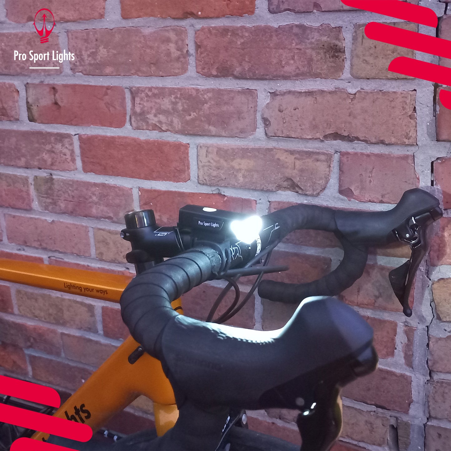 Pro Sport Lights LED Fietsverlichting Set - USB Oplaadbaar - 300 & 20 Lumen