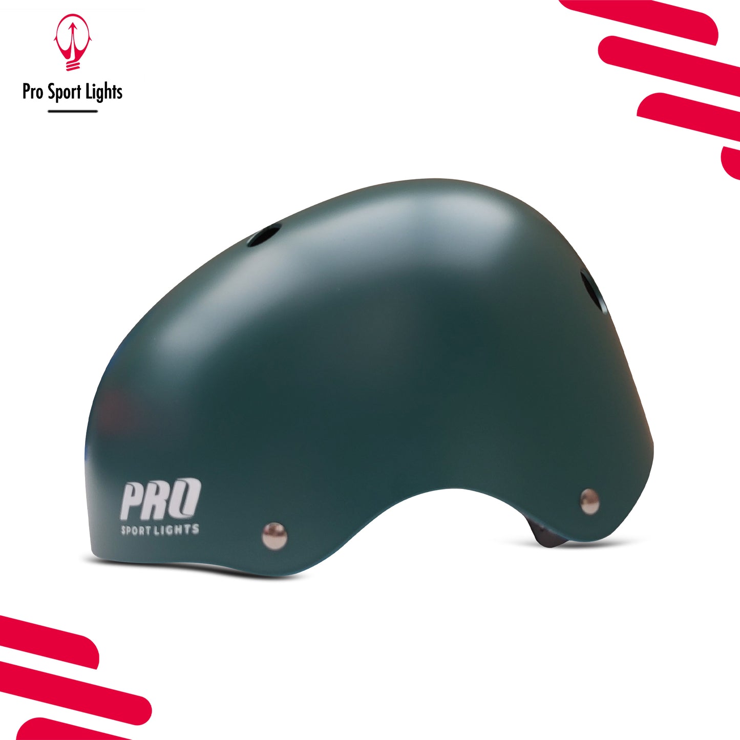 Fietshelm Pro Sport Lights Kinderen Skate - Army Green