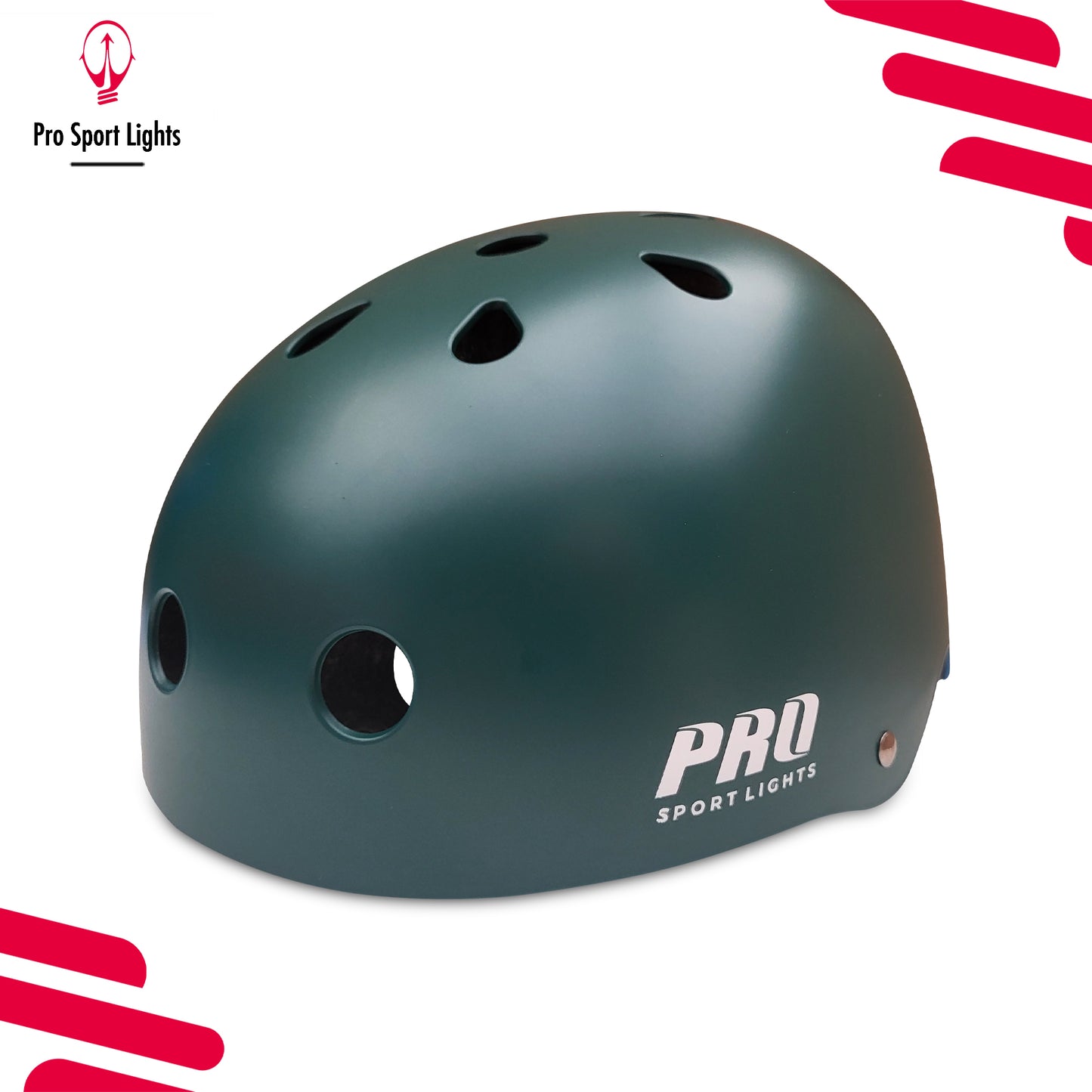 Fietshelm Pro Sport Lights Kinderen Skate - Army Green