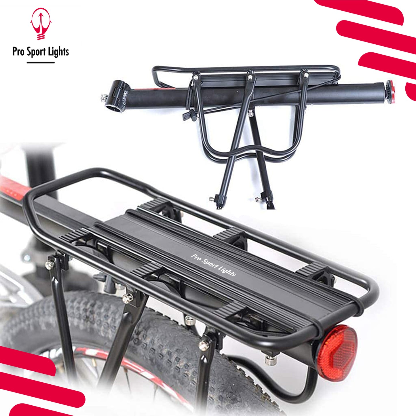 Pro Sport Lights Bagagedrager Mountainbike Verlenger - Tot 50kg