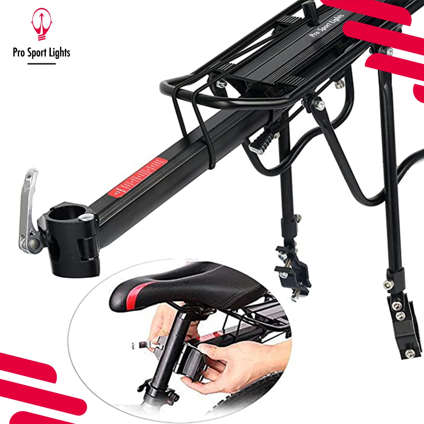 Pro Sport Lights Bagagedrager Mountainbike Verlenger - Tot 50kg