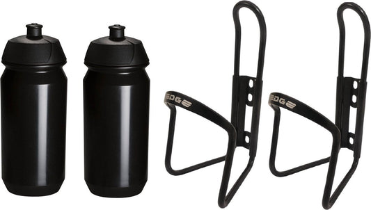 2x Tacx Shiva Bidon - 2x Edge Bidonhouder