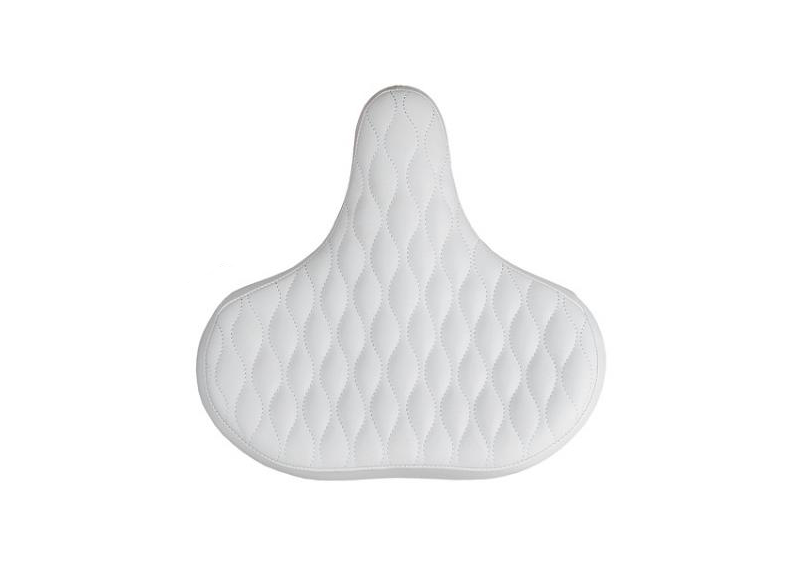 Fietszadel Comfort Zadel Dames/Heren - Foam Unisex Wit