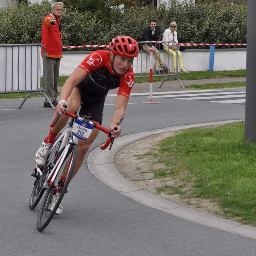 Pro Sport Lights Fietshelm - Rood