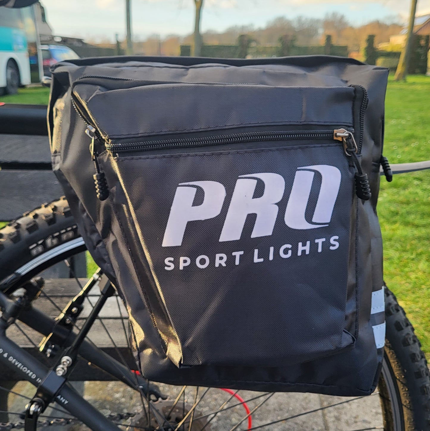 Dubbele Fietstas Pro Sport Lights - Zwart