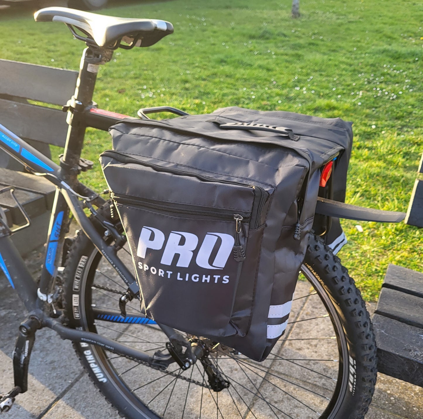 Dubbele Fietstas Pro Sport Lights - Zwart