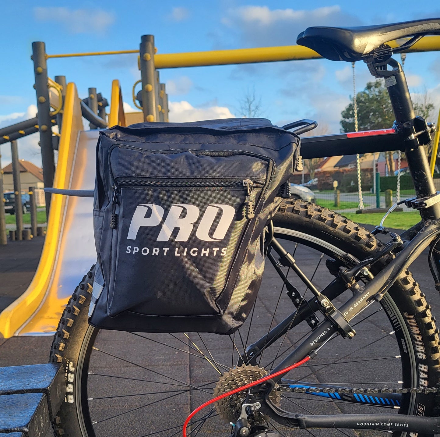 Dubbele Fietstas Pro Sport Lights - Zwart