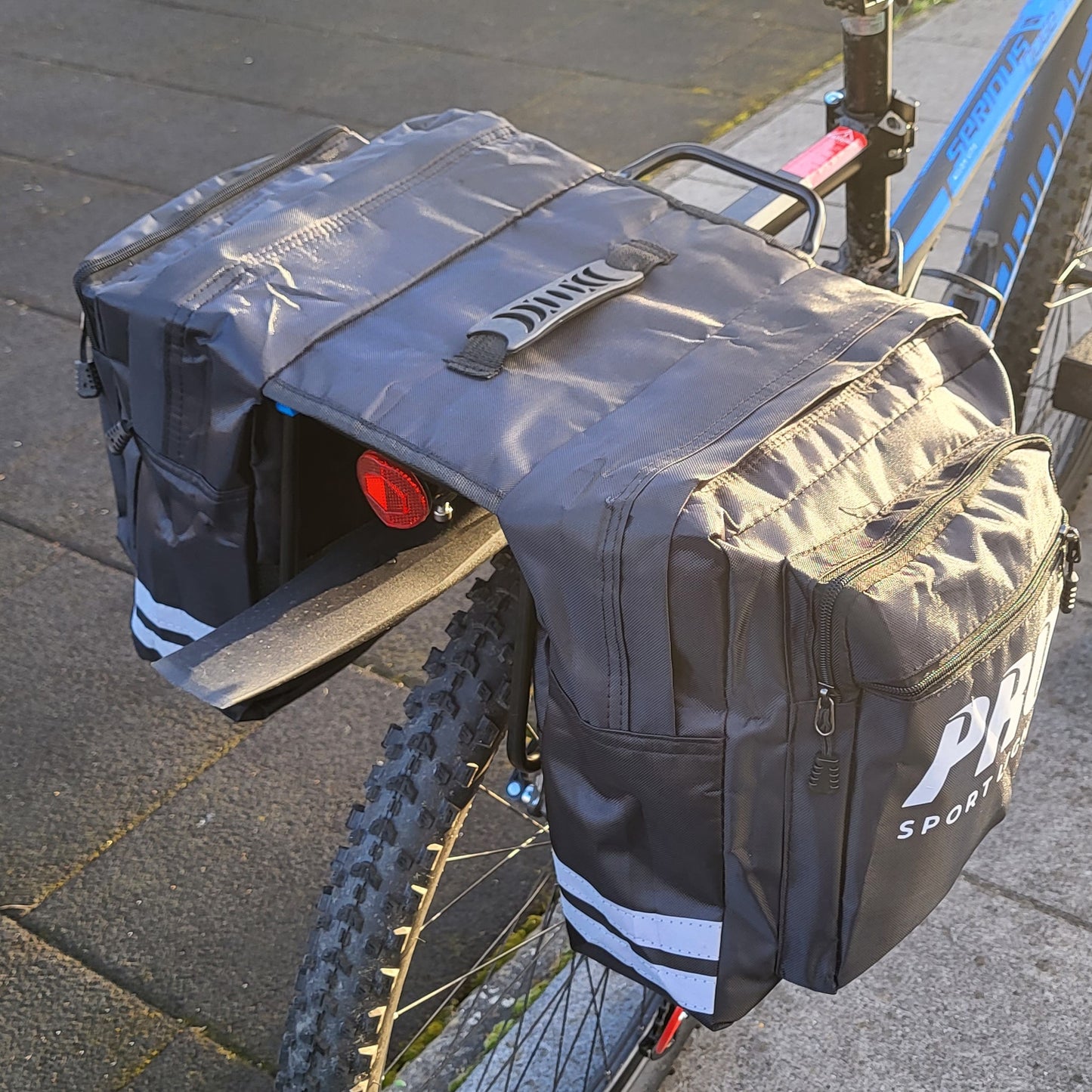 Dubbele Fietstas Pro Sport Lights - Zwart