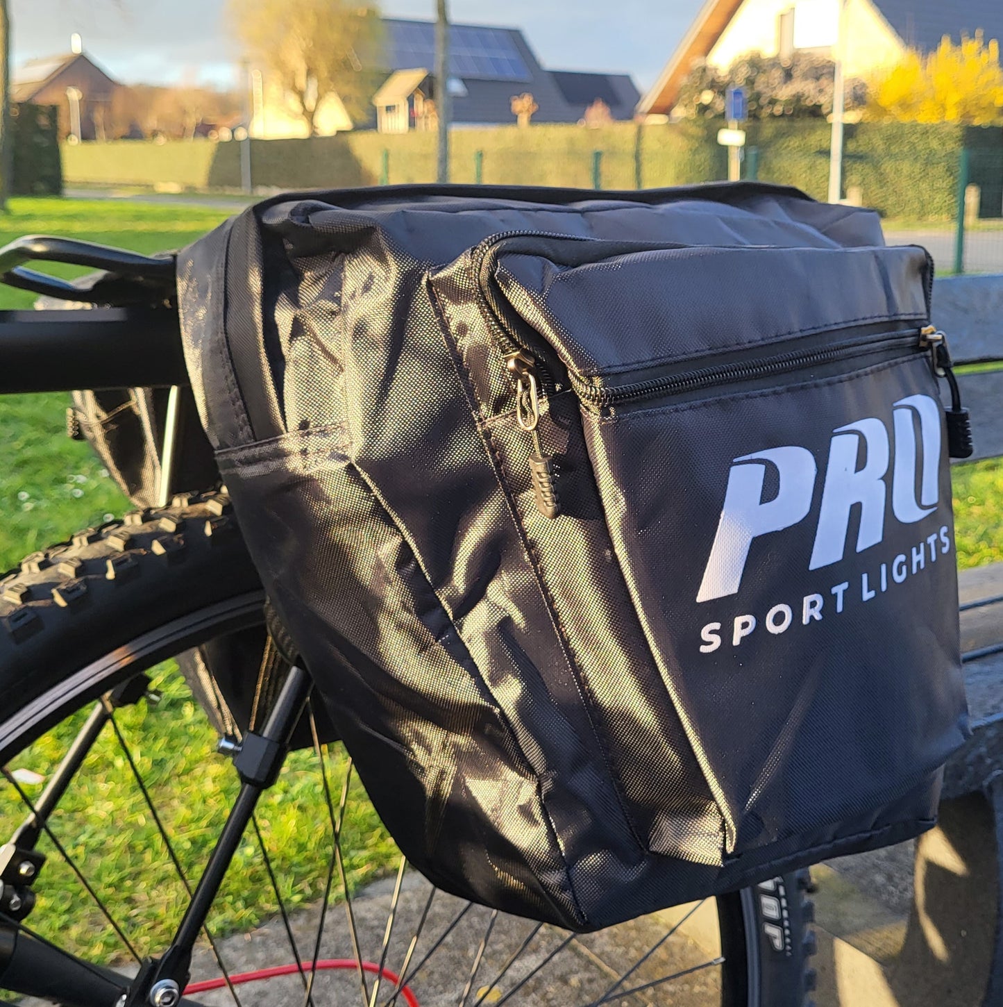 Dubbele Fietstas Pro Sport Lights - Zwart