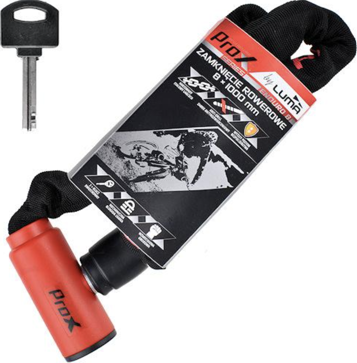 Fiettslot ProX Enduro 8 - rood - 100cm