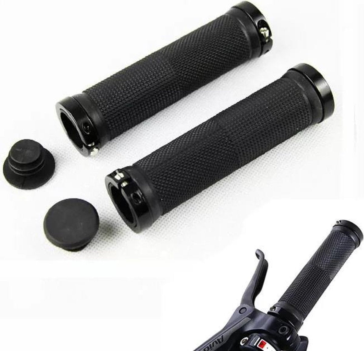 Fiets handvatten met grip lock