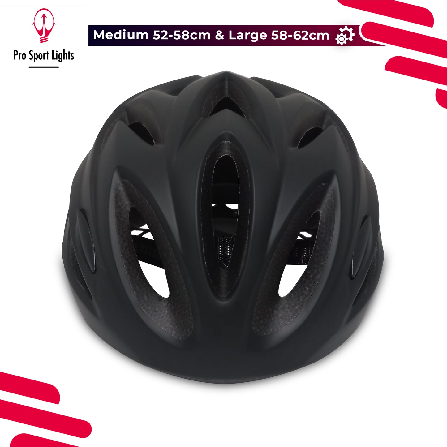 Fietshelm Matt Zwart - Medium/Large