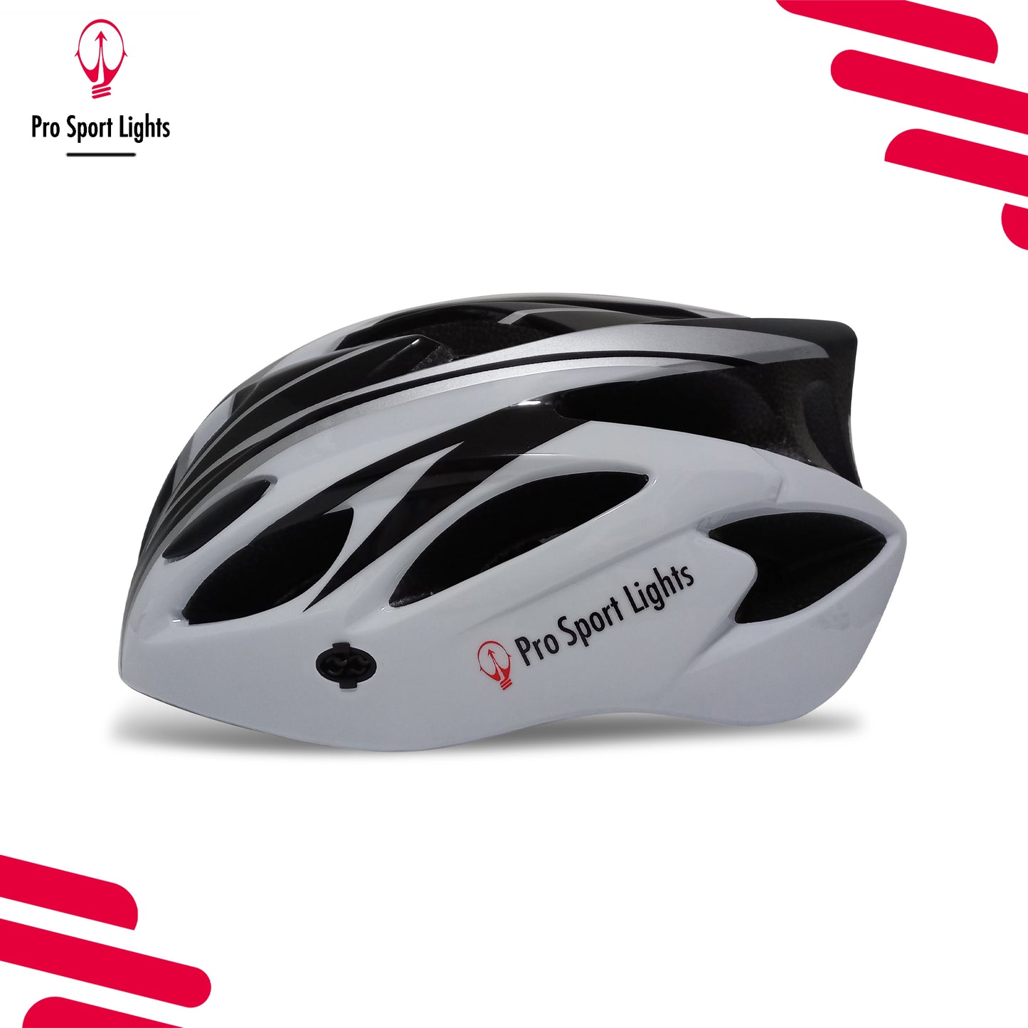 Fietshelm Heren/Dames - Wit/Zwart