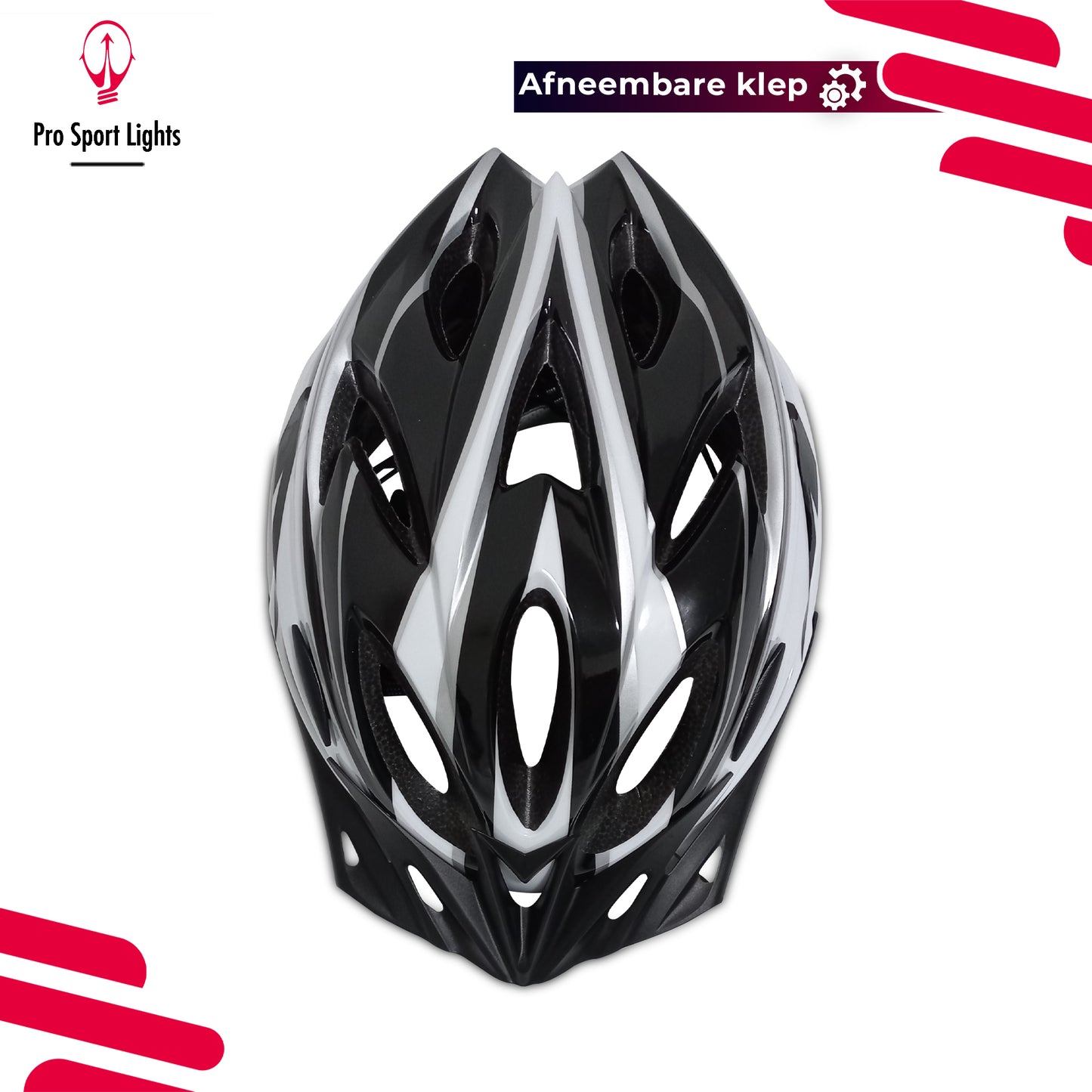 Fietshelm Heren/Dames - Wit/Zwart