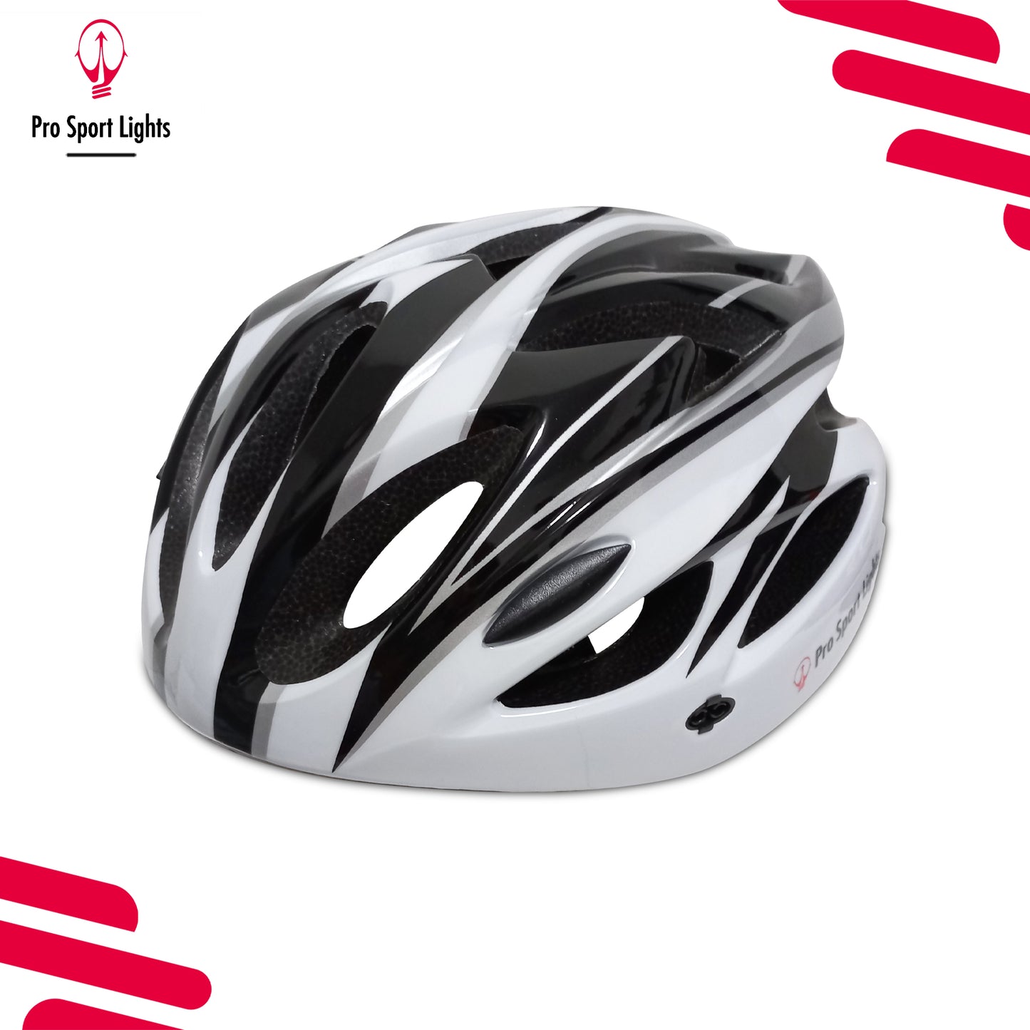 Fietshelm Heren/Dames - Wit/Zwart