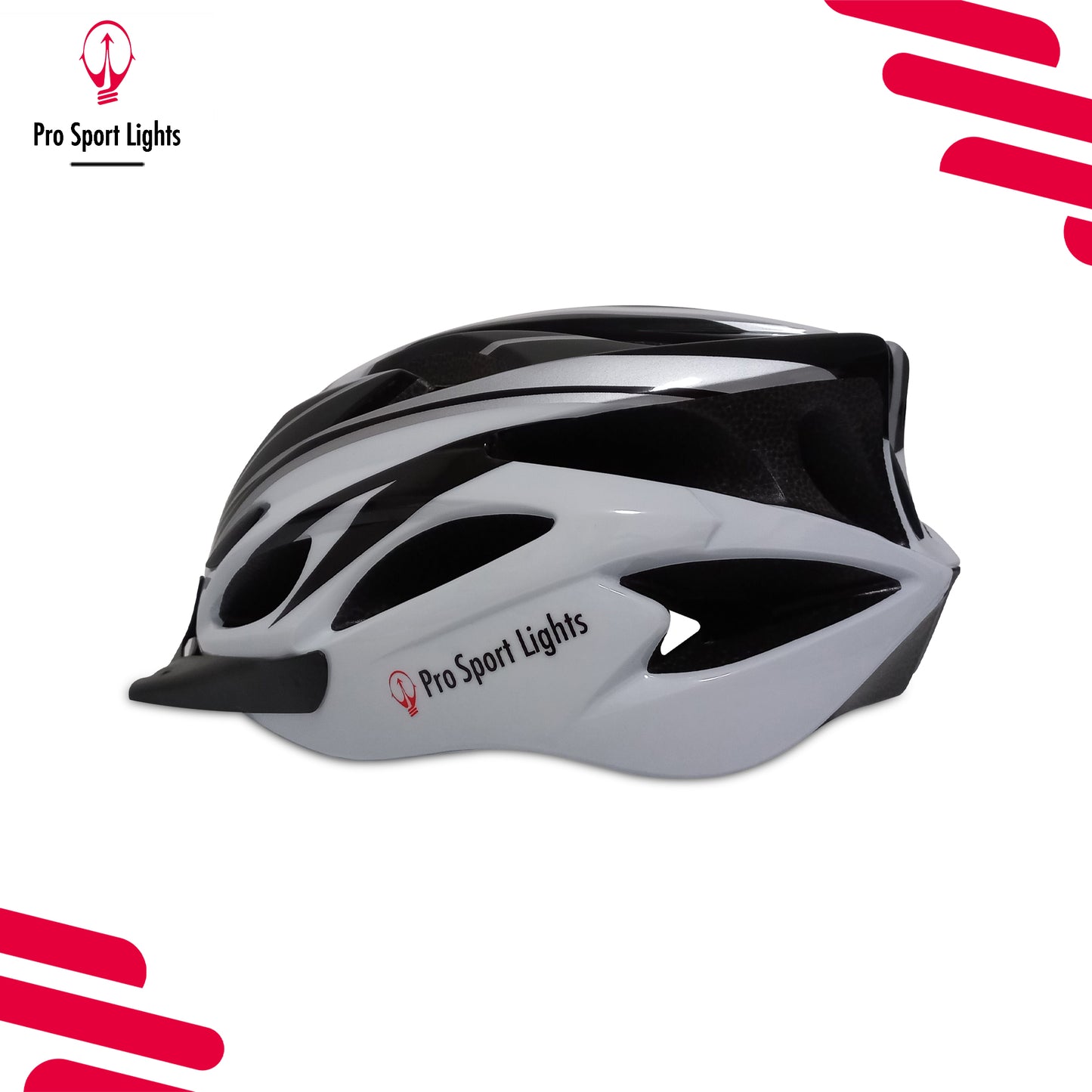 Fietshelm Heren/Dames - Wit/Zwart