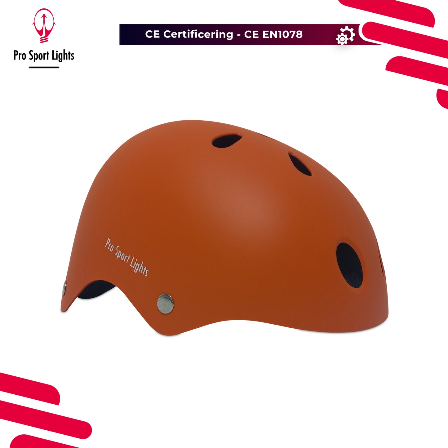 Casque de vélo pour enfants Orange Mat