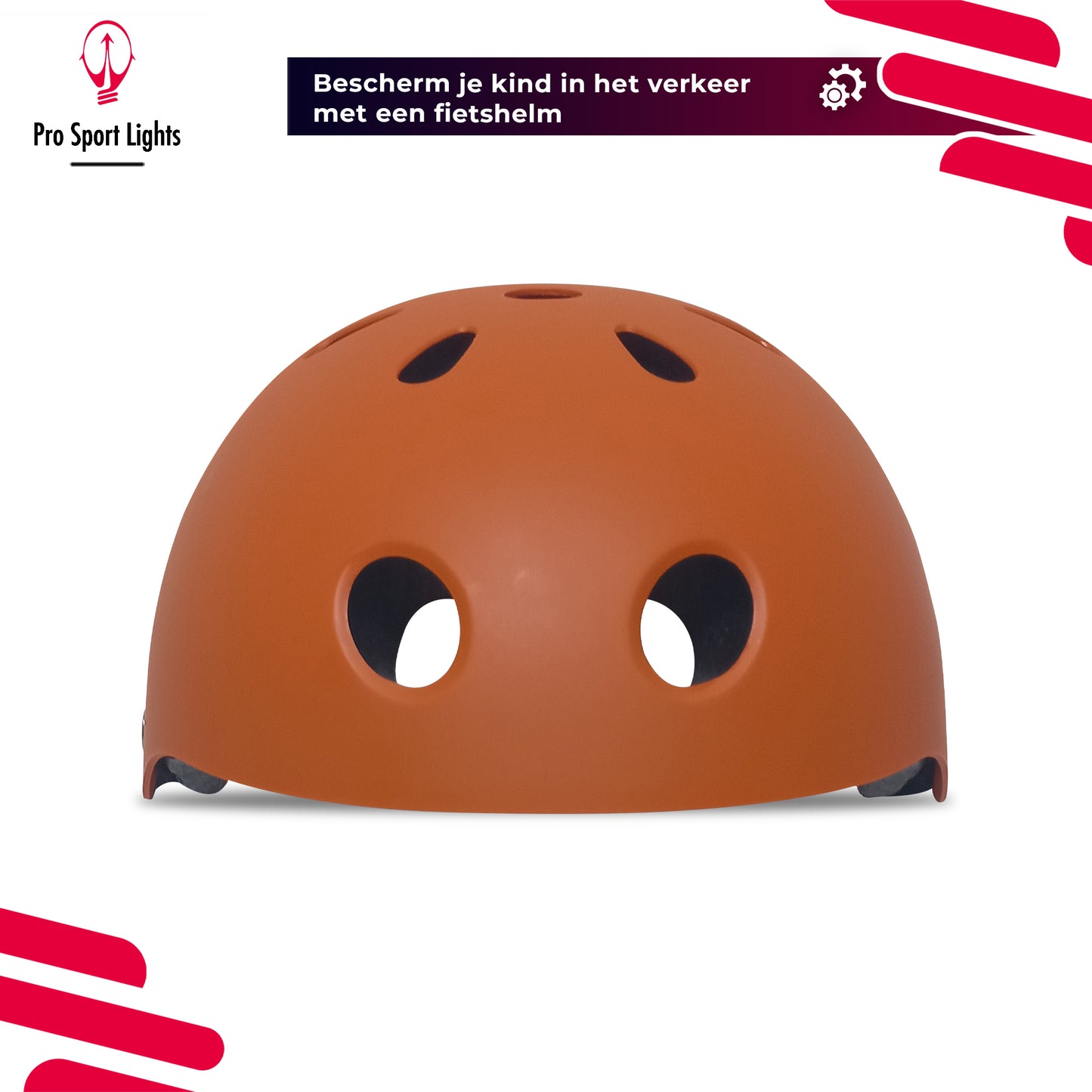 Casque de vélo pour enfants Orange Mat