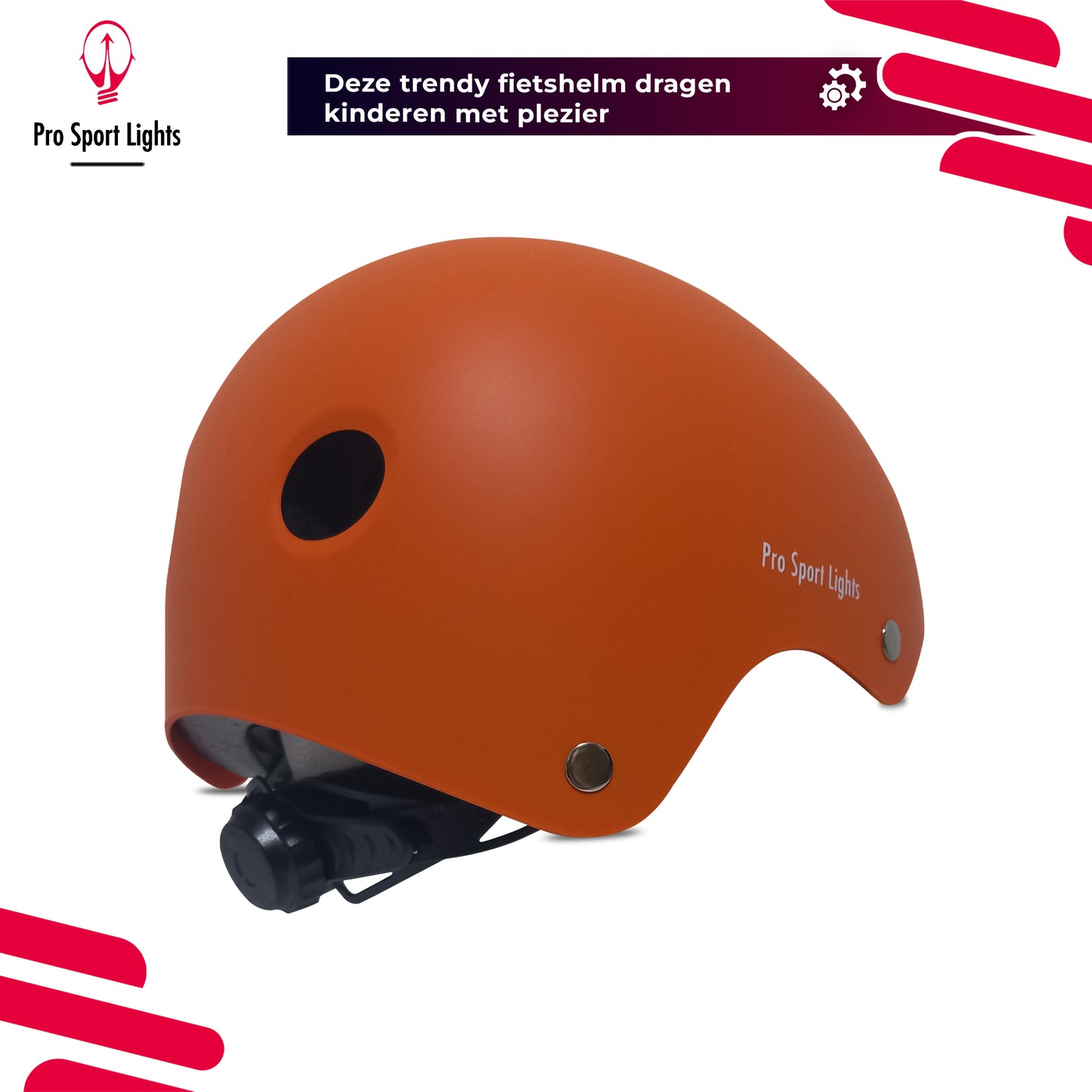 Casque de vélo pour enfants Orange Mat