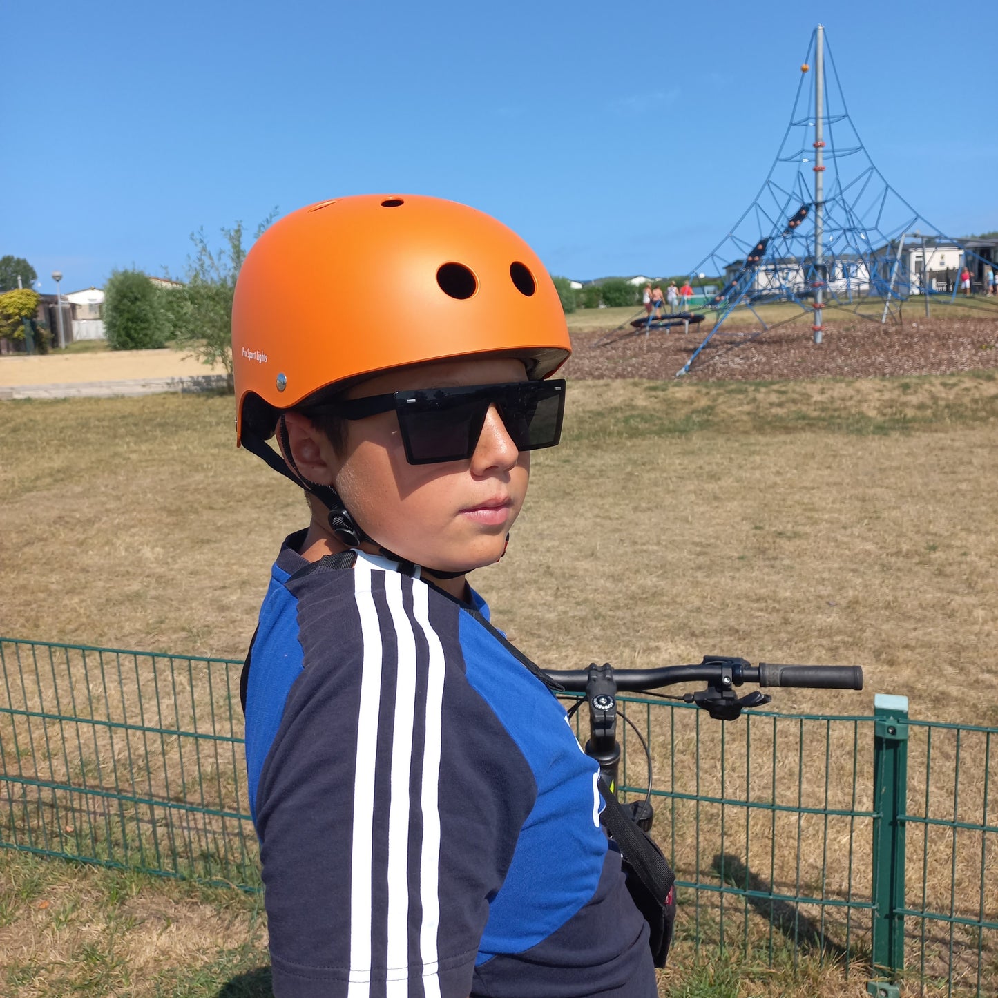 Casque de vélo pour enfants Orange Mat