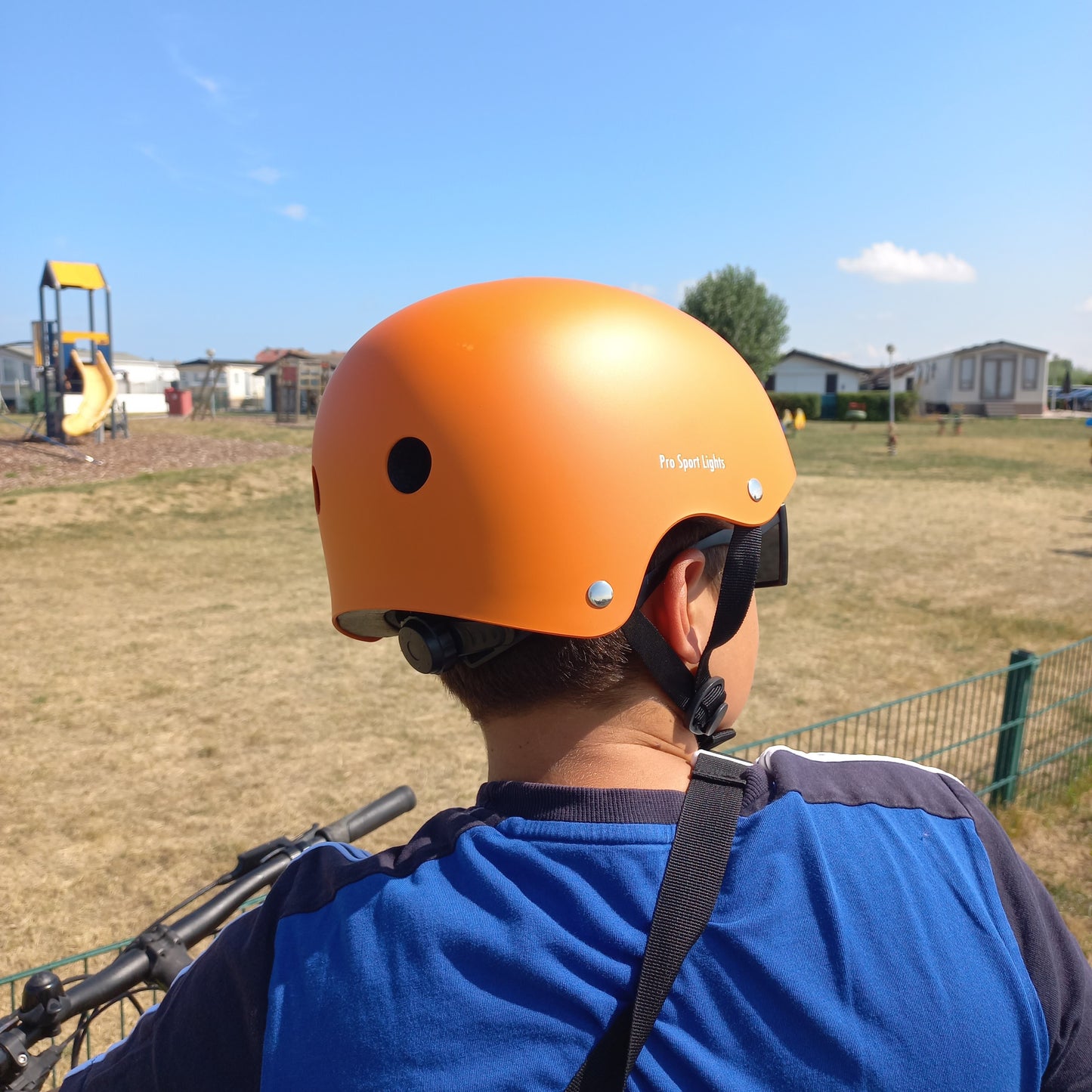 Casque de vélo pour enfants Orange Mat