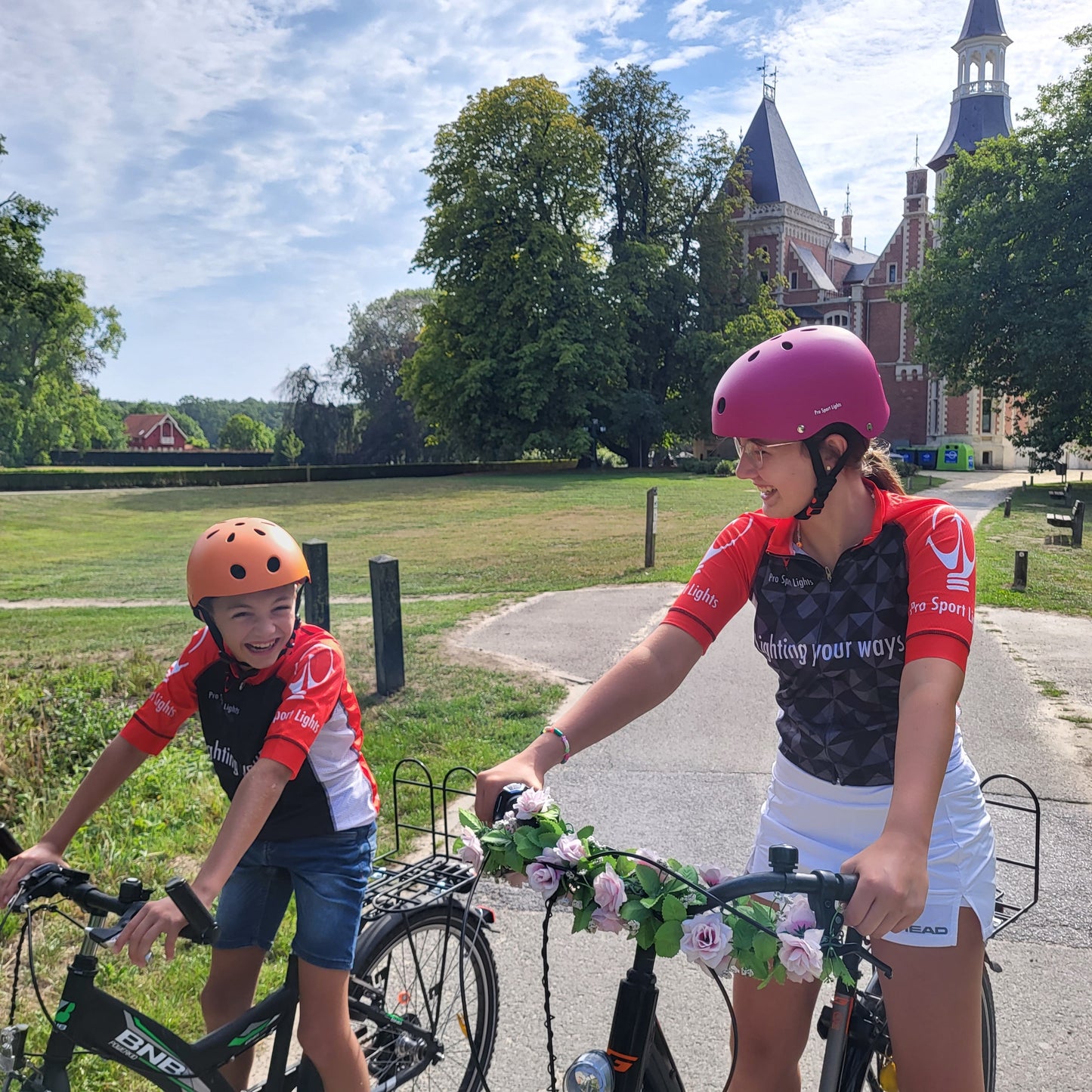 Casque de vélo pour enfants Orange Mat