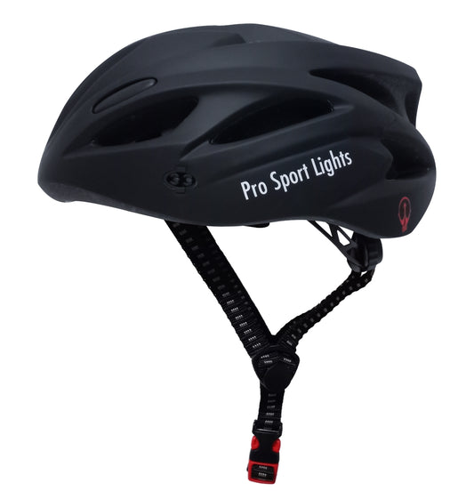 Fietshelm Pro Sport Lights Mat Zwart