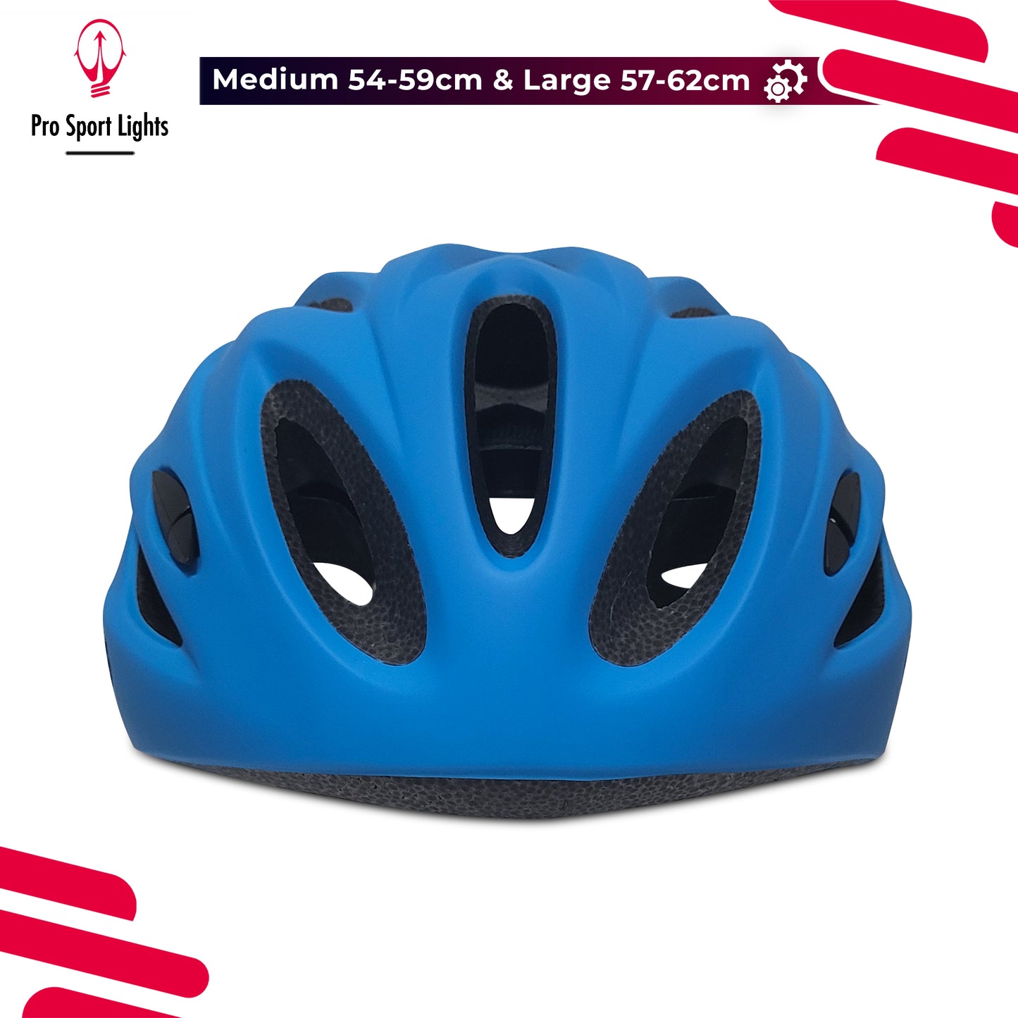 Fietshelm Pro Sport Lights Heren/Dames - Mat Blauw