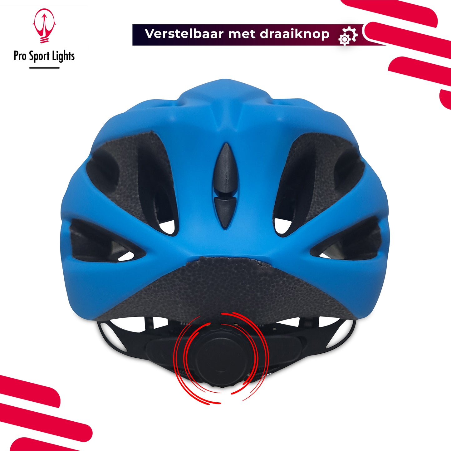 Fietshelm Pro Sport Lights Heren/Dames - Mat Blauw