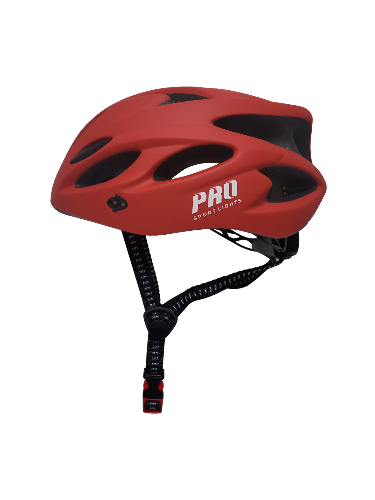 Pro Sport Lights Fietshelm Mat rood