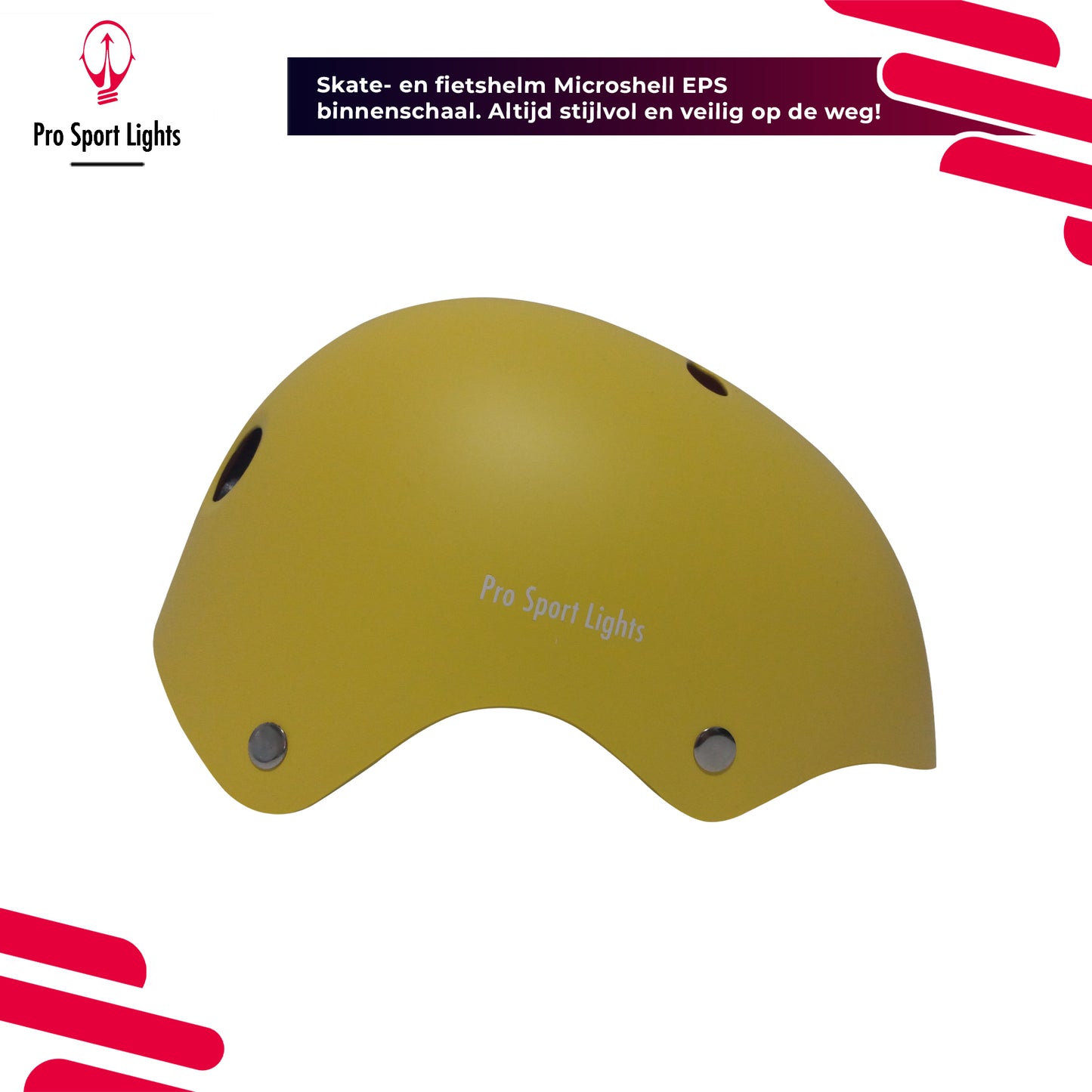 Casque de vélo pour enfants Jaune Mat