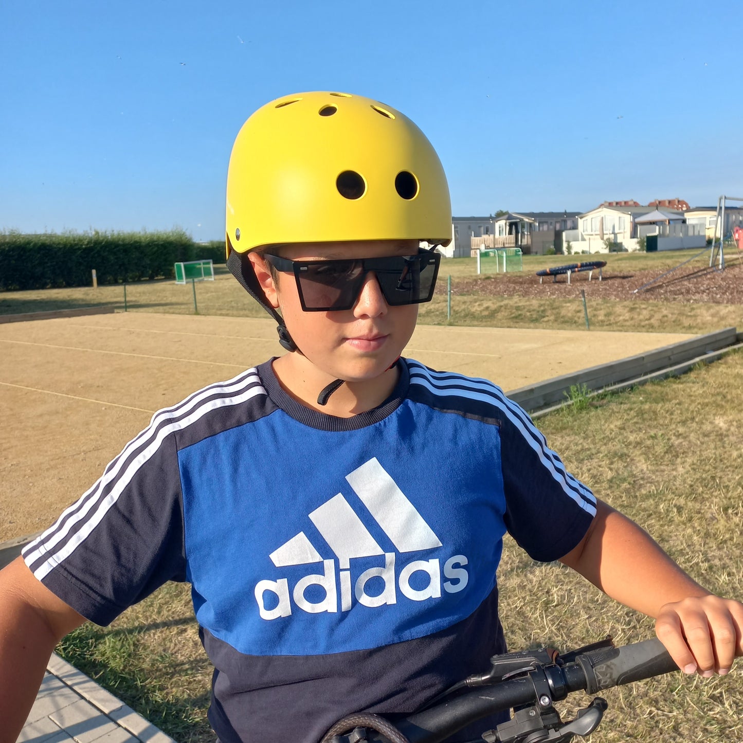 Casque de vélo pour enfants Jaune Mat