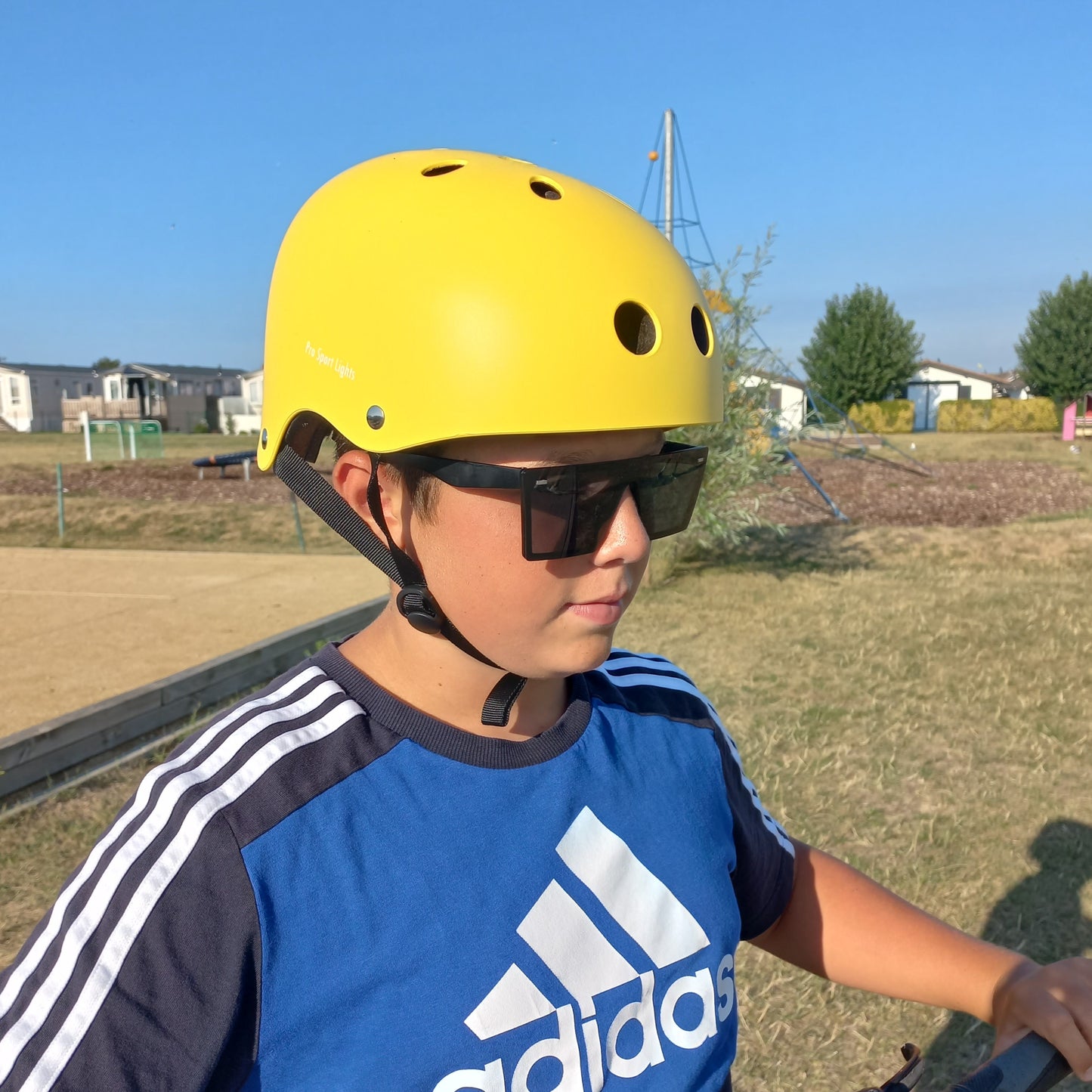 Casque de vélo pour enfants Jaune Mat