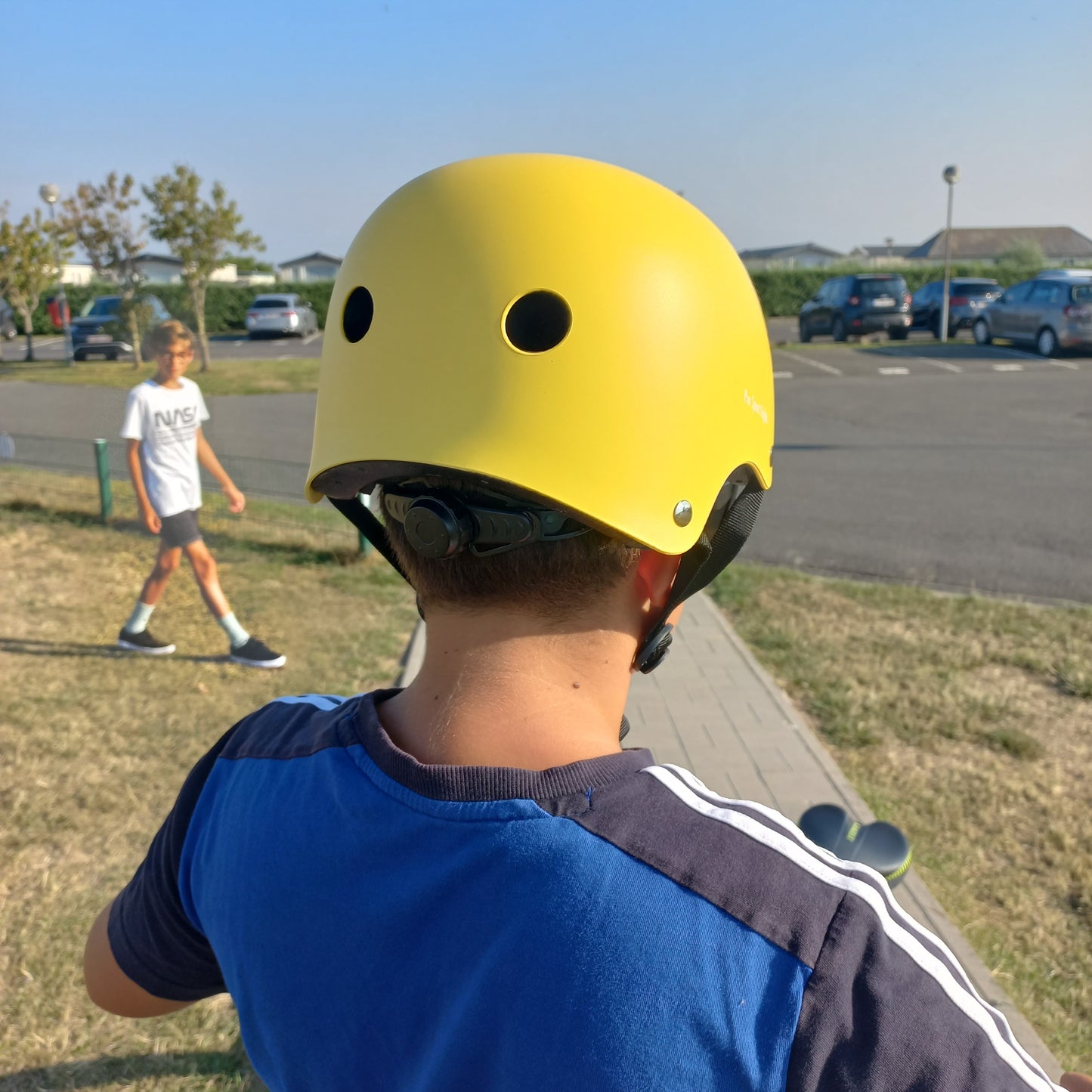 Casque de vélo pour enfants Jaune Mat