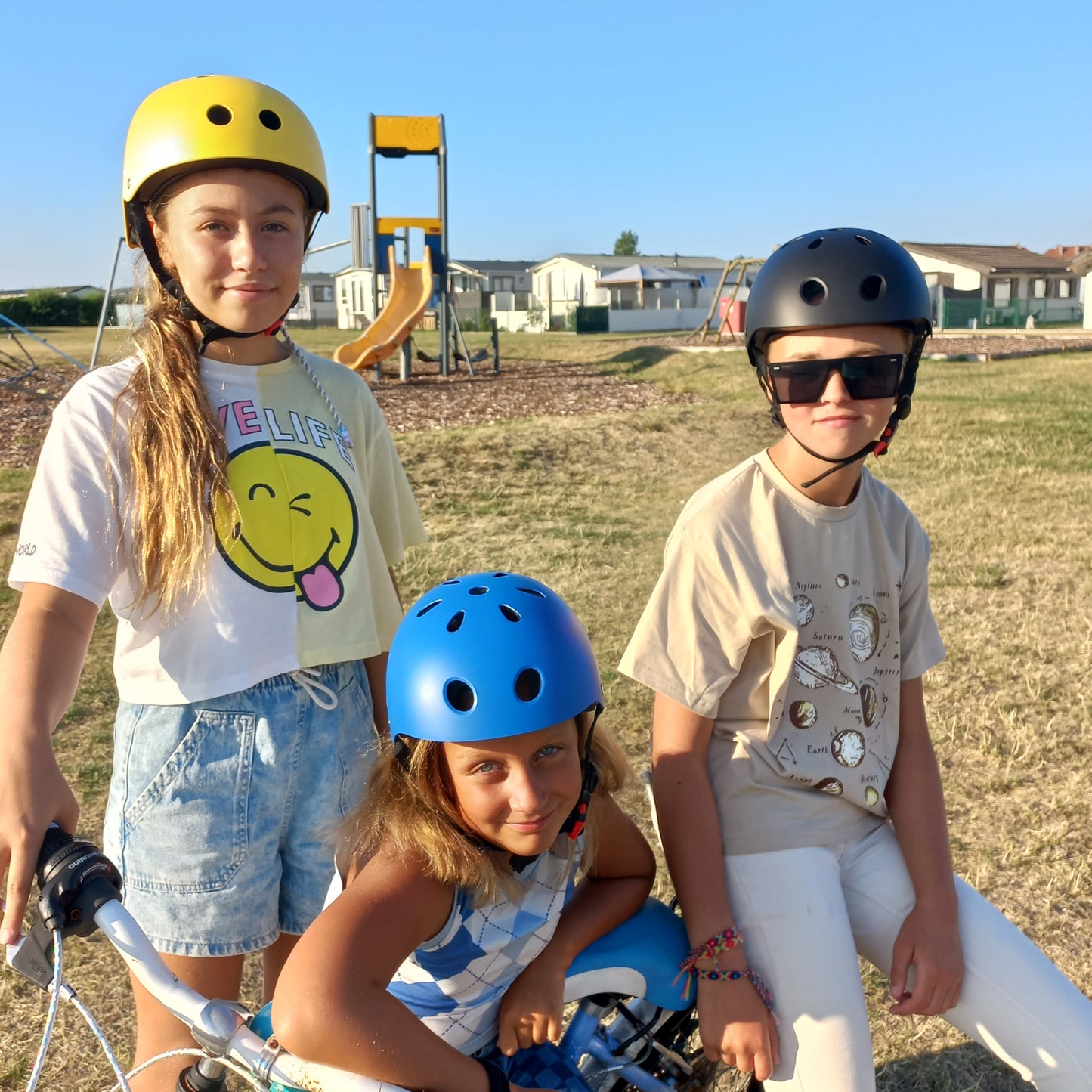 Casque de vélo pour enfants Jaune Mat