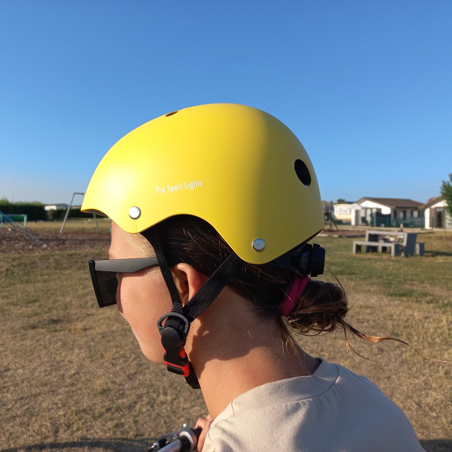 Casque de vélo pour enfants Jaune Mat