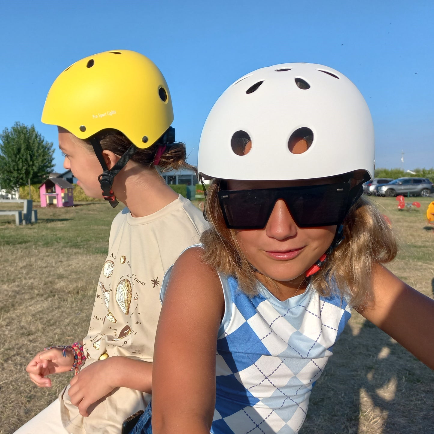 Casque de vélo pour enfants Jaune Mat