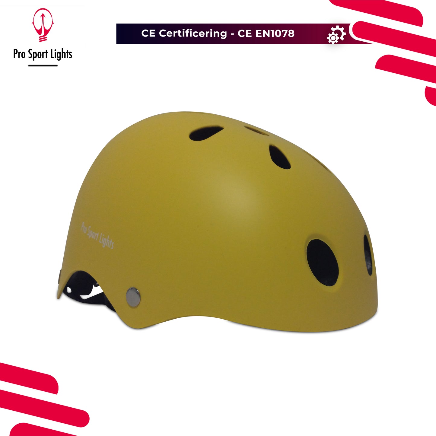 Casque de vélo pour enfants Jaune Mat