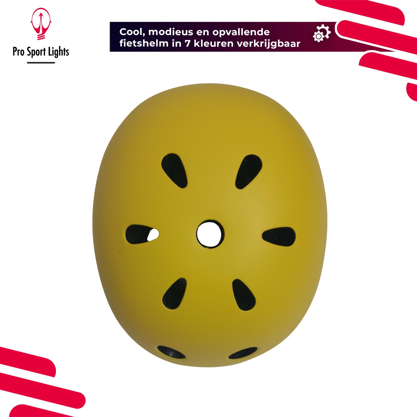 Casque de vélo pour enfants Jaune Mat