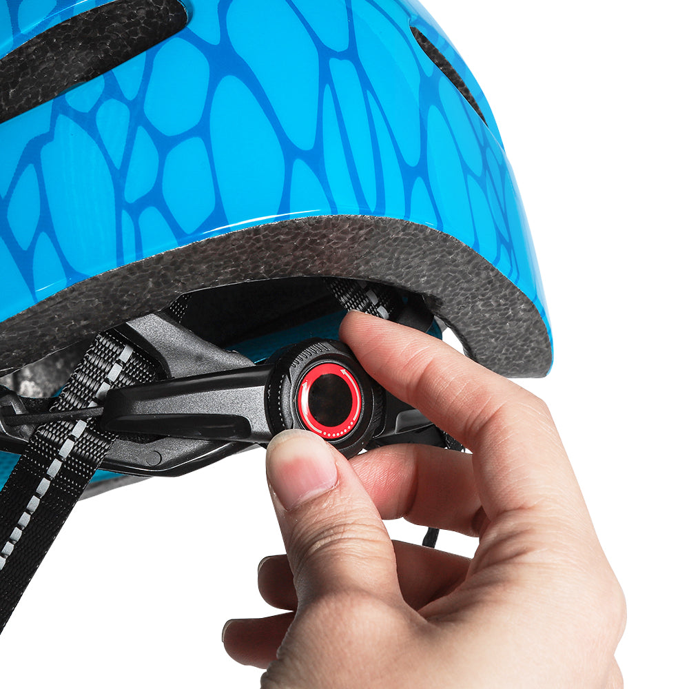 Fietshelm Kinderen jongens Blauw - Kinderhelm Dino XS 4651cm Kopen Online