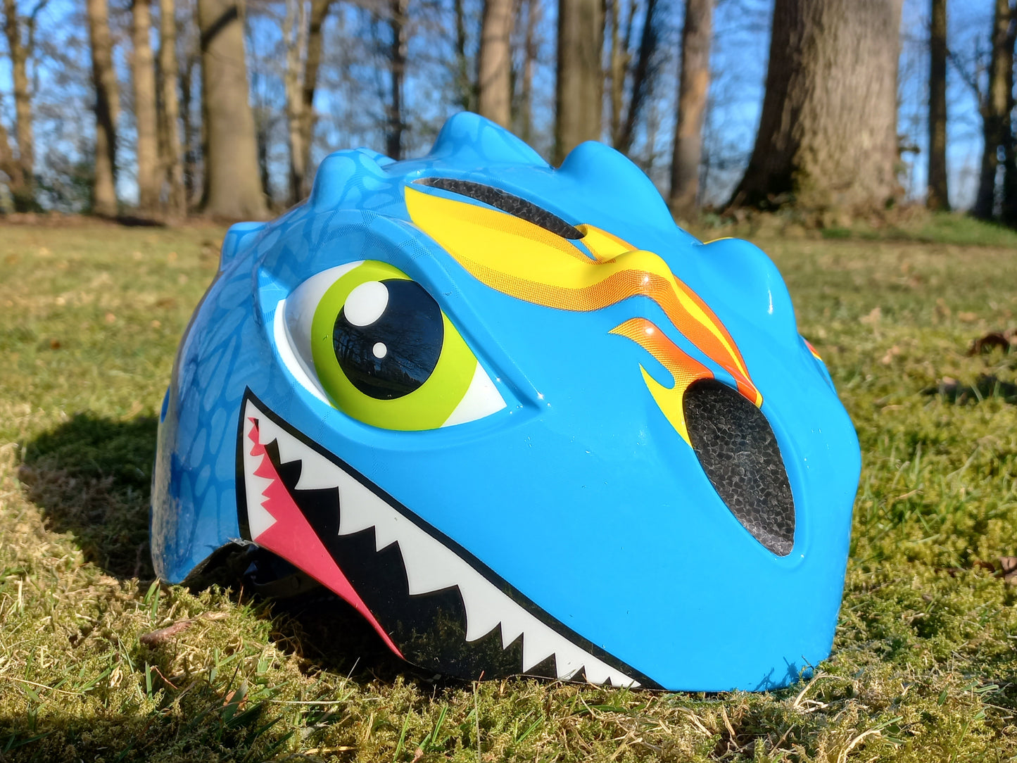 Fietshelm Kinderen jongens Blauw - Kinderhelm Dino XS 4651cm Kopen Online