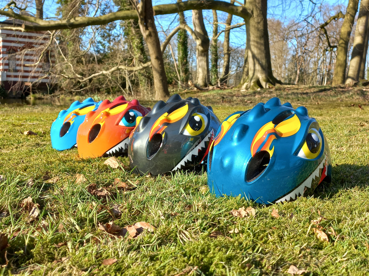 Fietshelm Kinderen jongens Groen - Kinderhelm Dino XS 4651cm Kopen Online