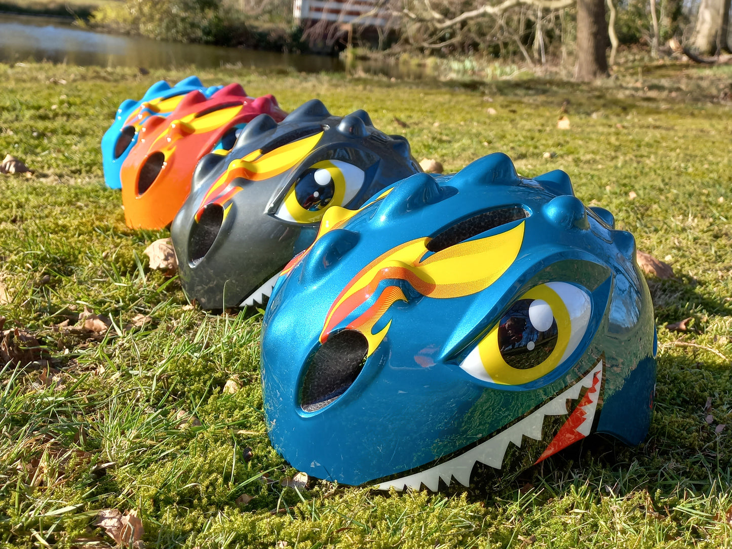 Fietshelm Kinderen jongens Groen - Kinderhelm Dino XS 4651cm Kopen Online