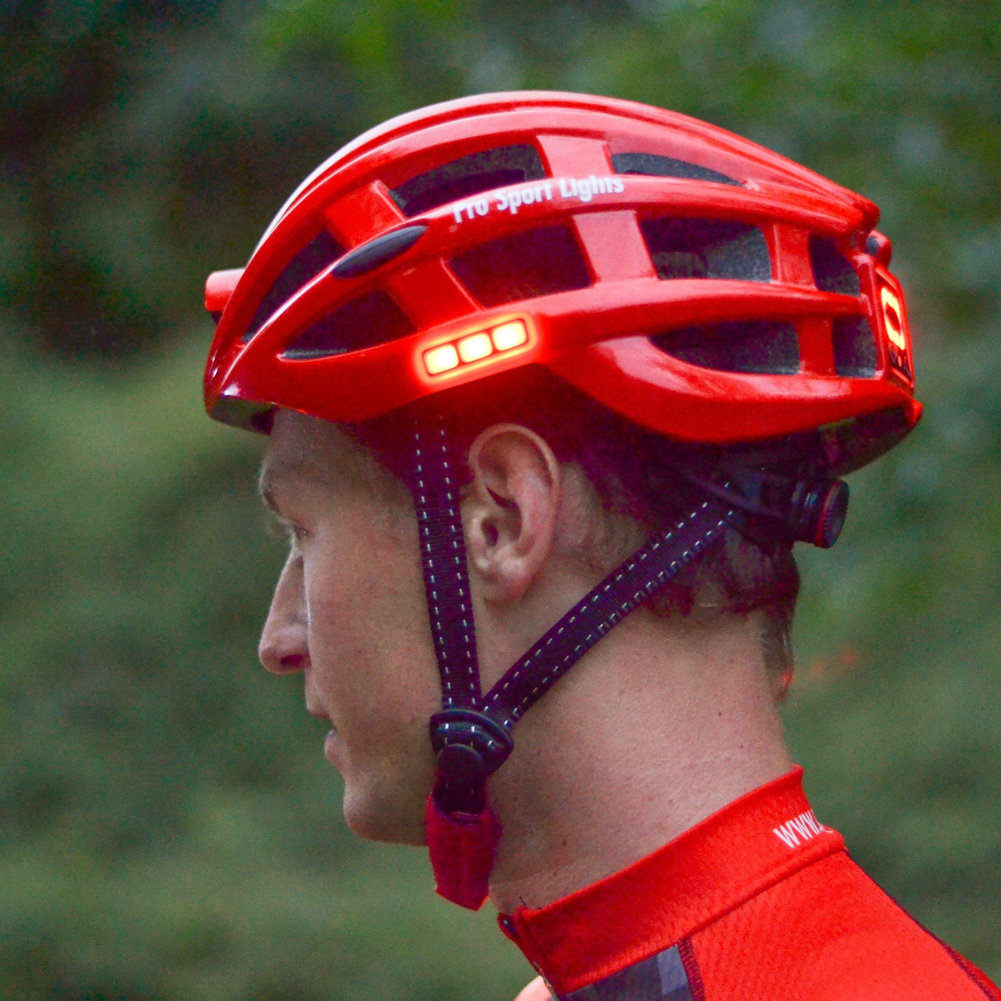Pro Sport Lights Fietshelm - Rood