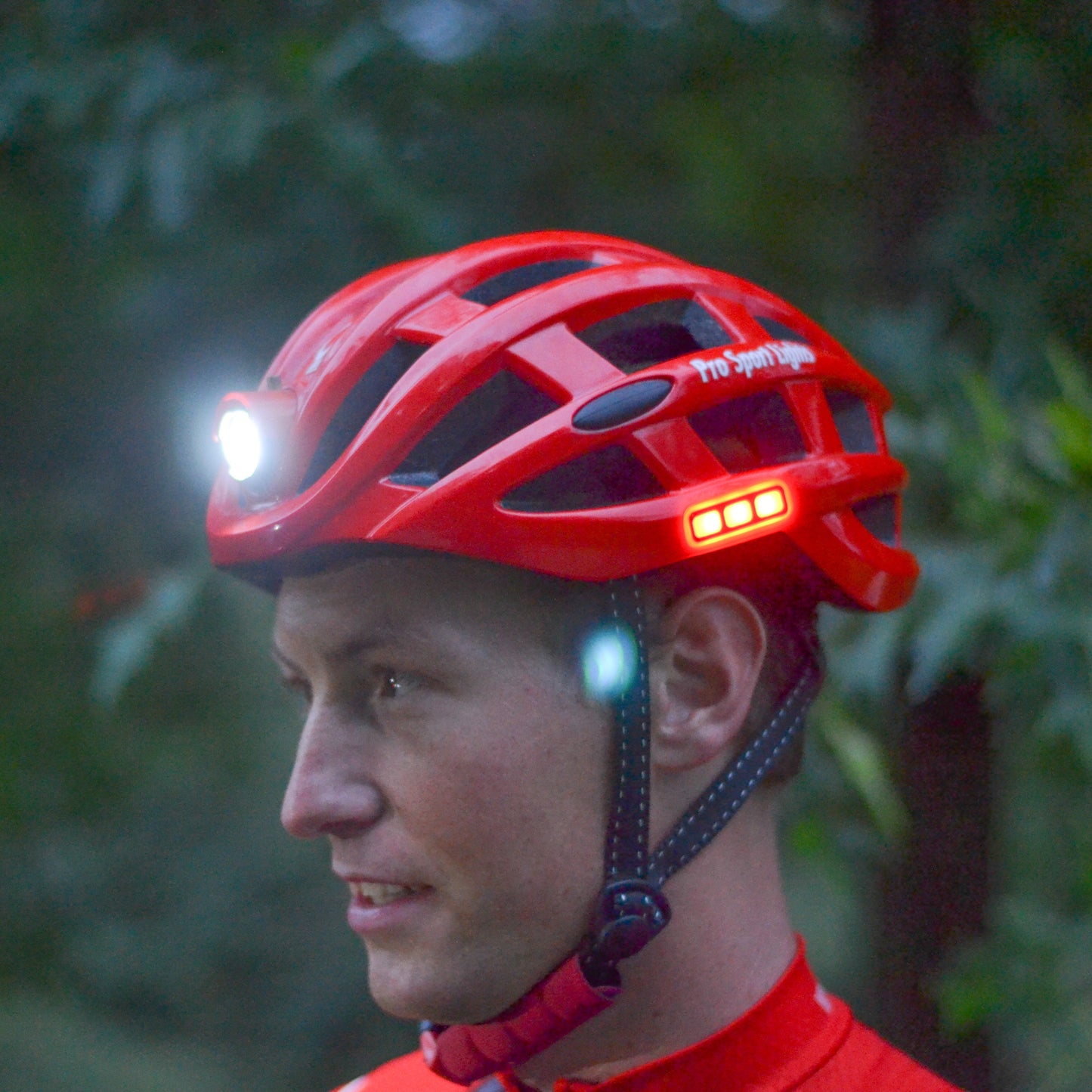 Pro Sport Lights Fietshelm - Rood