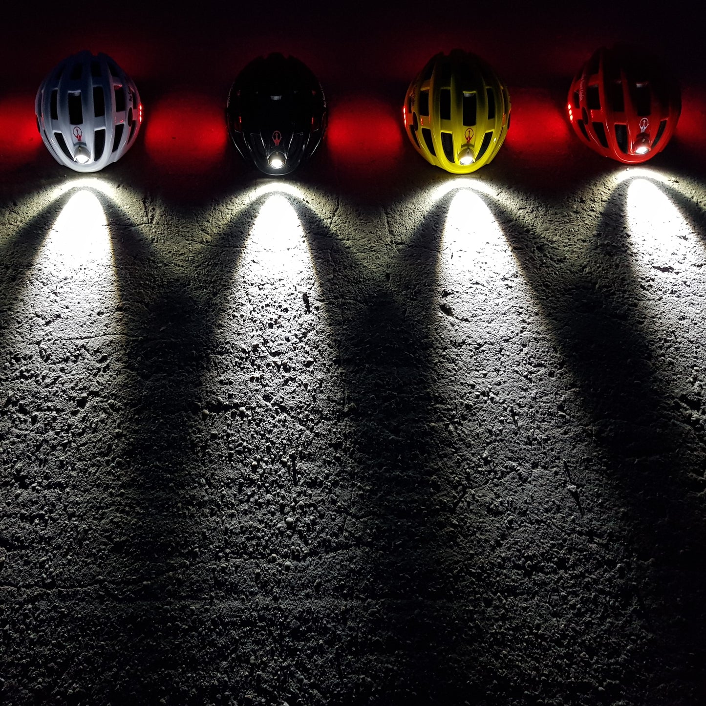 Pro Sport Lights Fietshelm - Rood